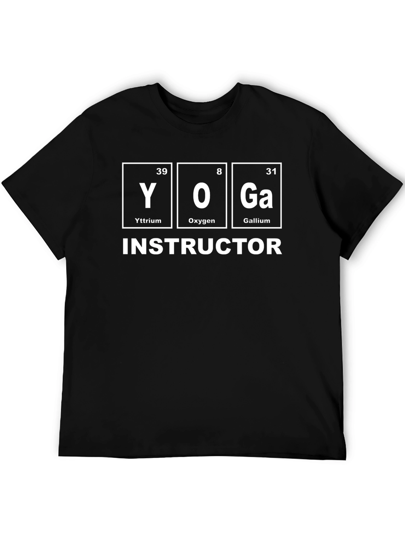 Yoga Instructor Periodic Table Element T-Shirt