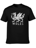 Wales Dragon T-Shirt - Distressed Graphic Tee