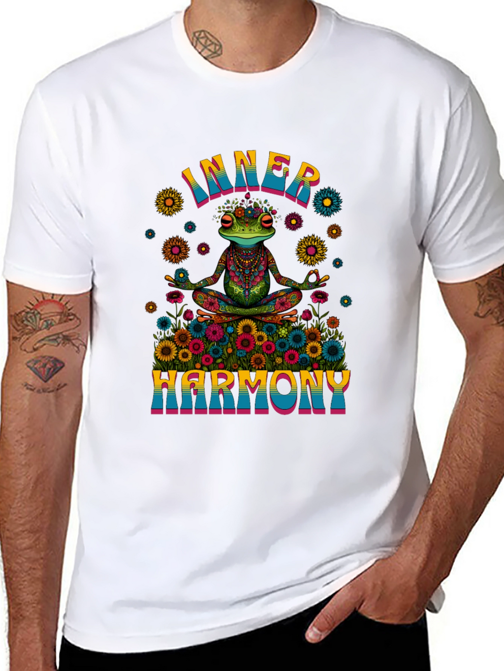 Inner Harmony Frog Graphic T-Shirt