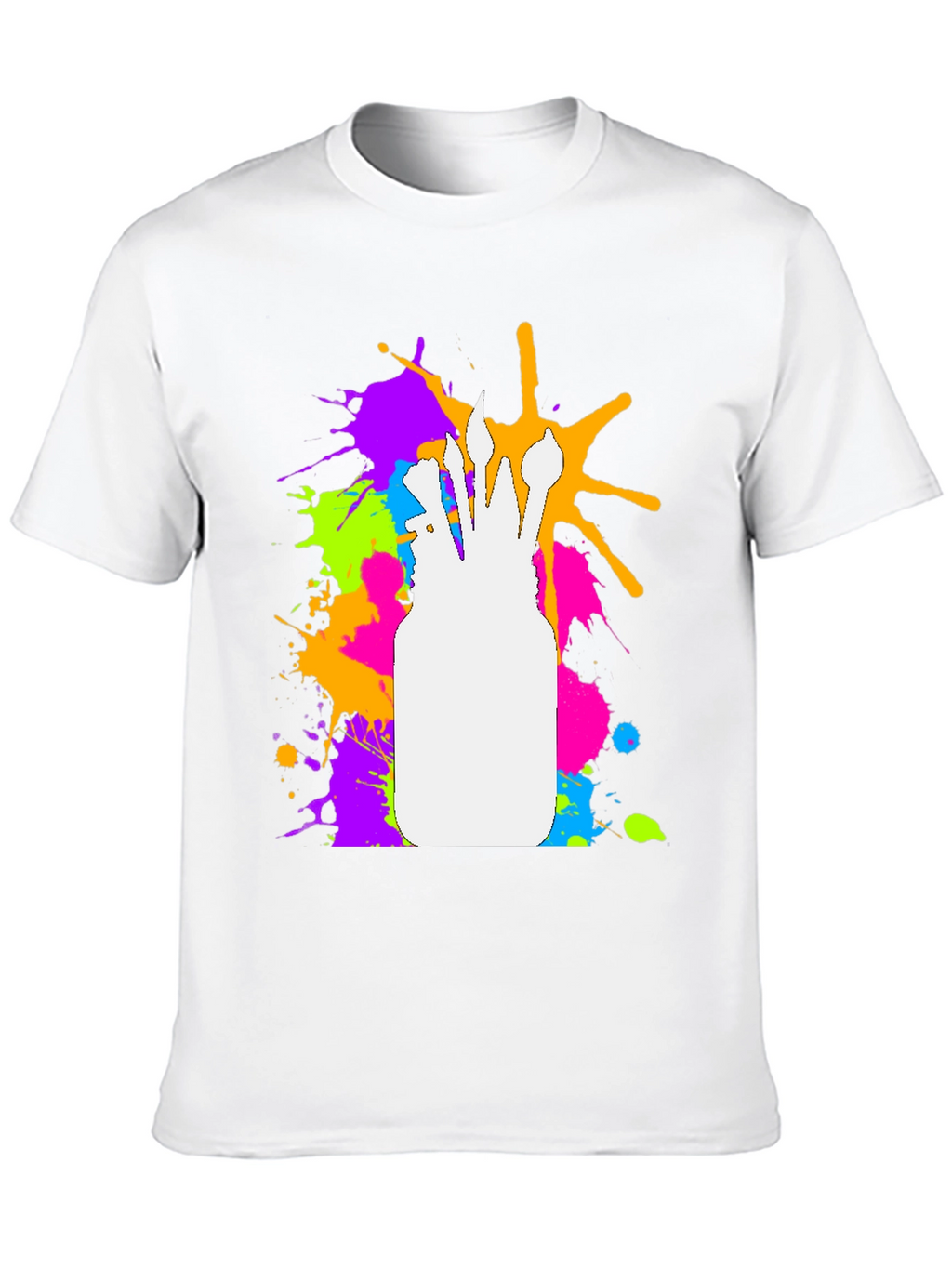 Abstract Paint Brush T-Shirt