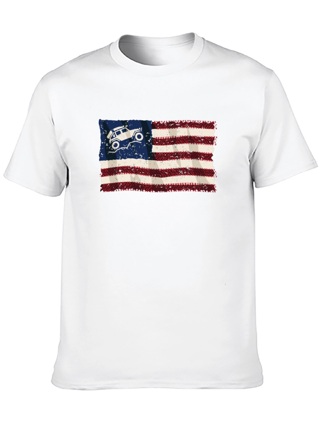 American Flag Jeep Graphic Tee