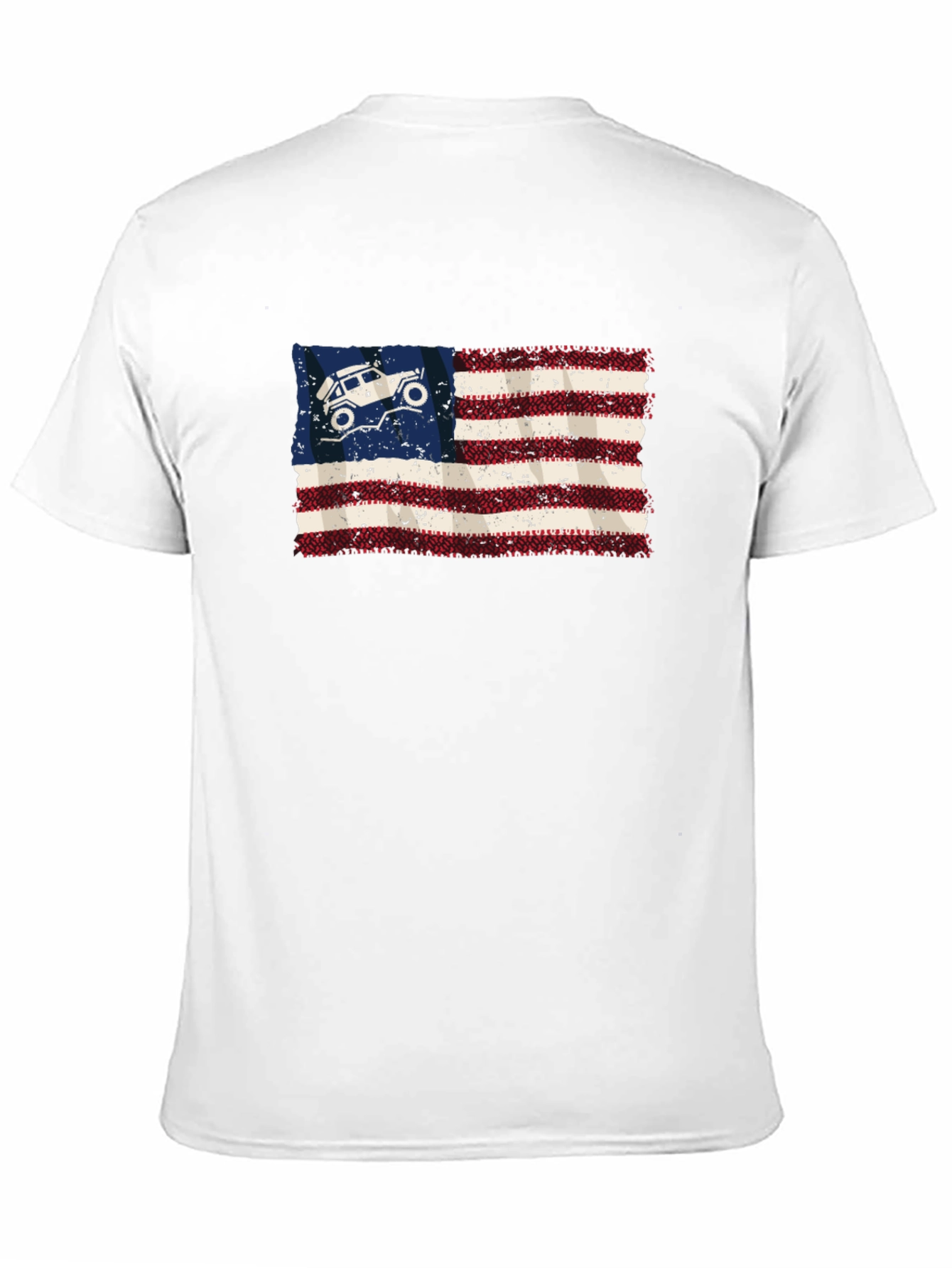 American Flag Jeep Graphic Tee