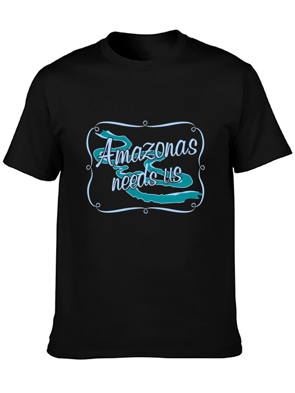 Amazonas Needs Us Graphic Tee - Black Unisex T-Shirt