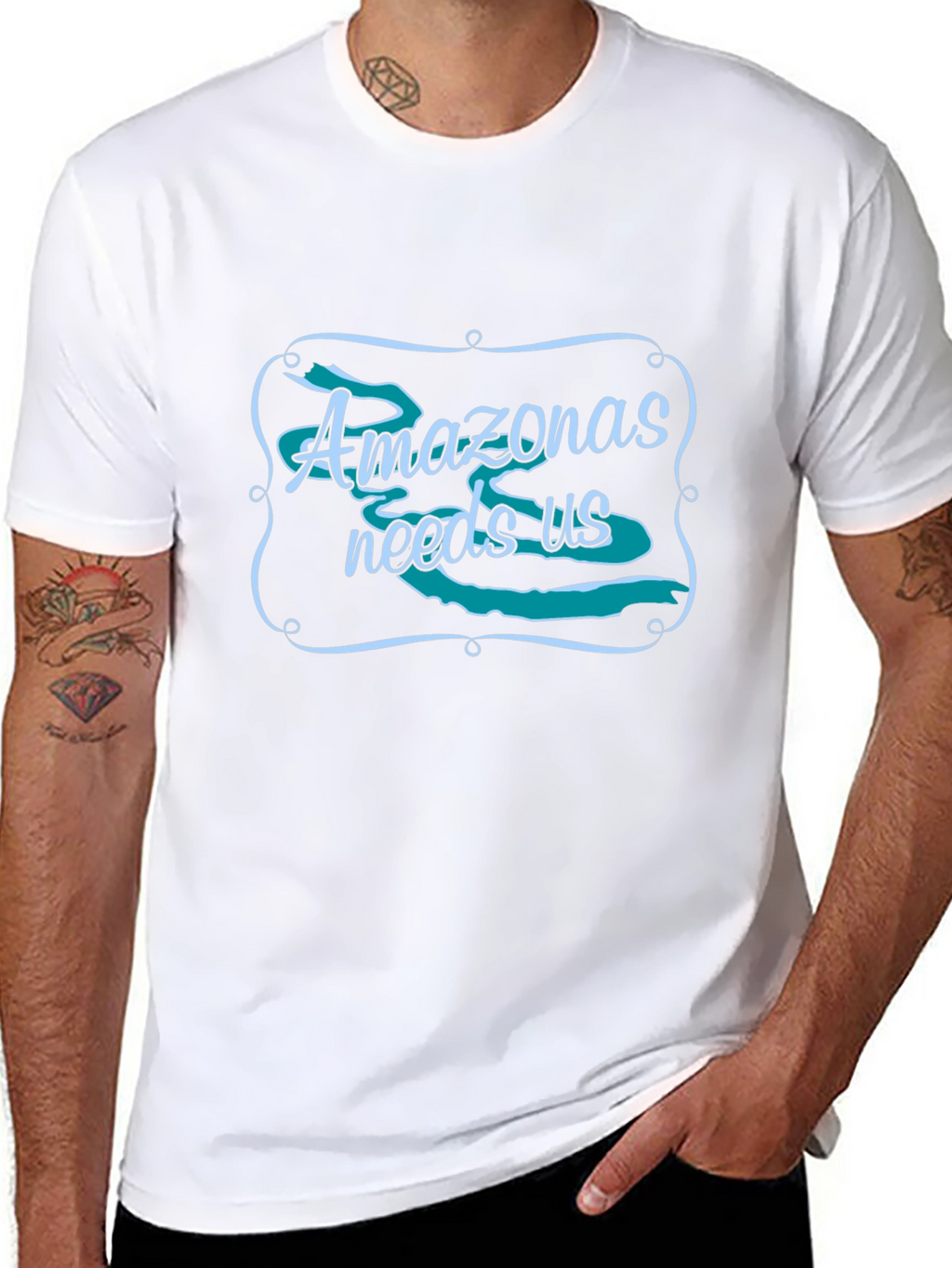 Amazonas Needs Us Graphic Tee - Black Unisex T-Shirt