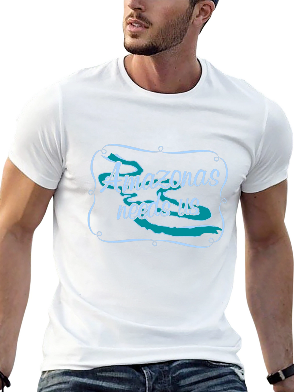 Amazonas Needs Us Graphic Tee - Black Unisex T-Shirt