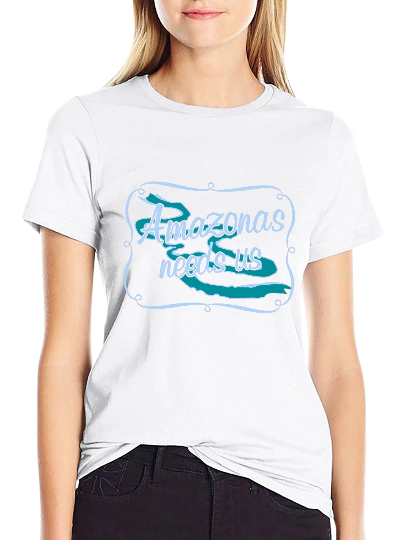 Amazonas Needs Us Graphic Tee - Black Unisex T-Shirt