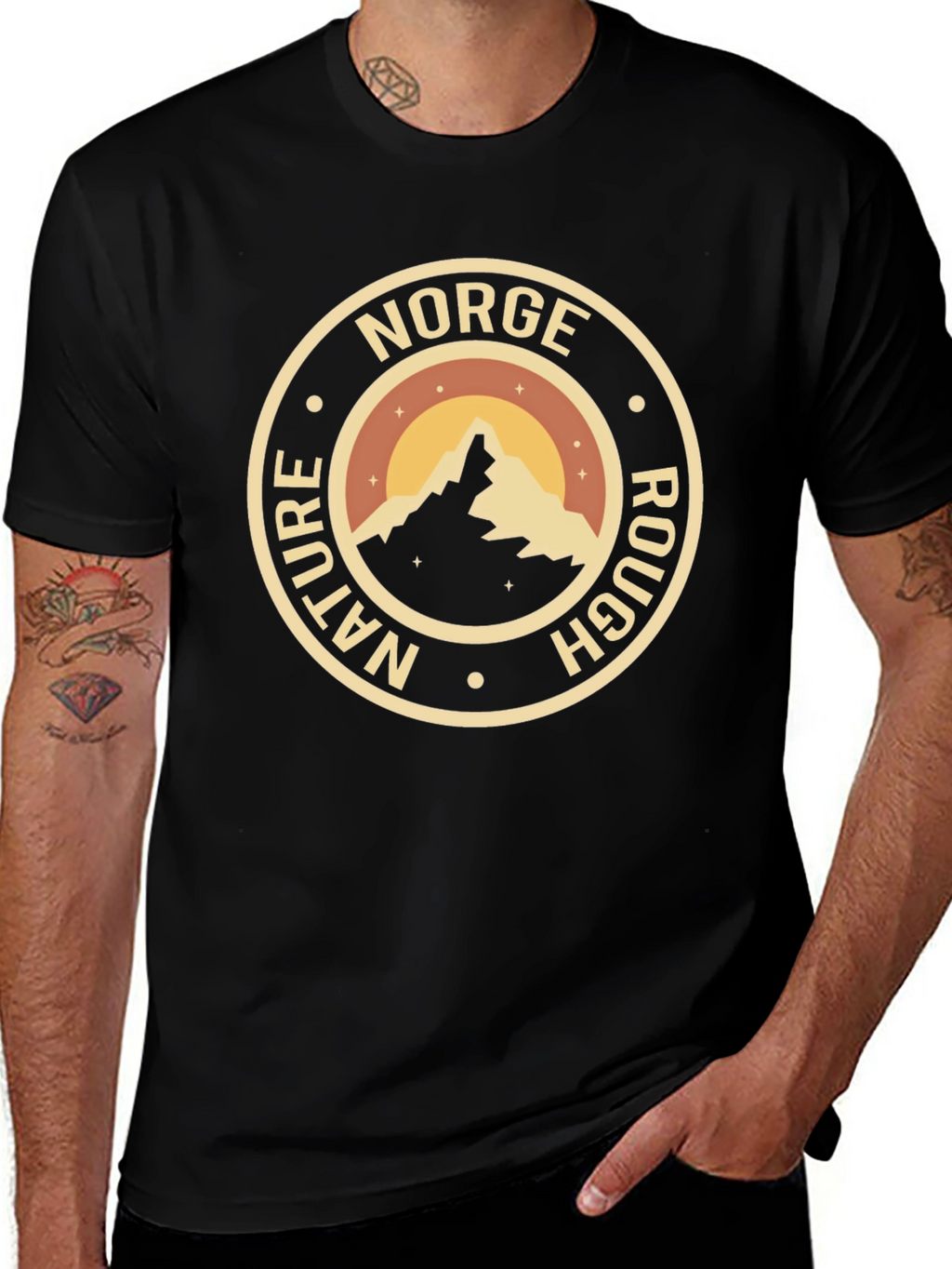 Norge Nature Rough Graphic T-Shirt