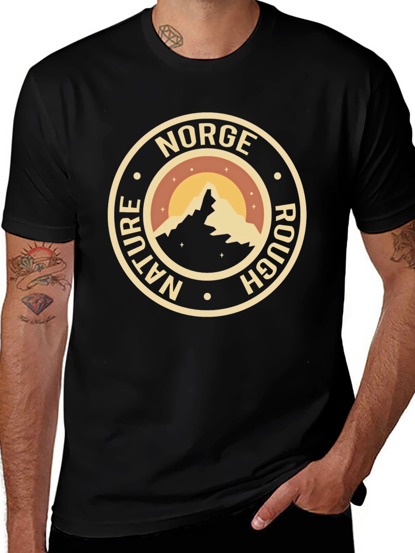 Norge Nature Rough Graphic T-Shirt