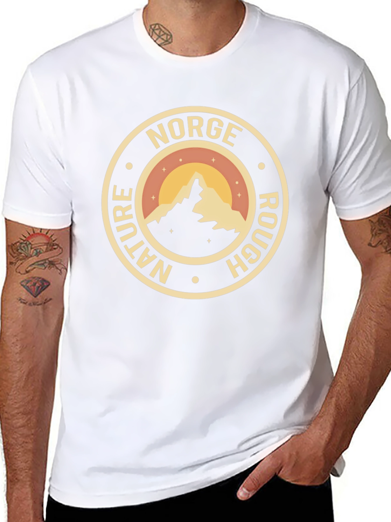 Norge Nature Rough Graphic T-Shirt