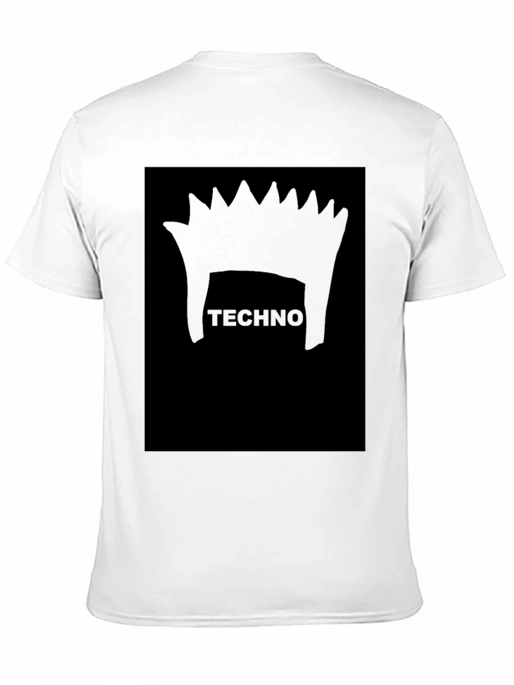 Techno Hair Black T-Shirt - Music Rave Party Tee