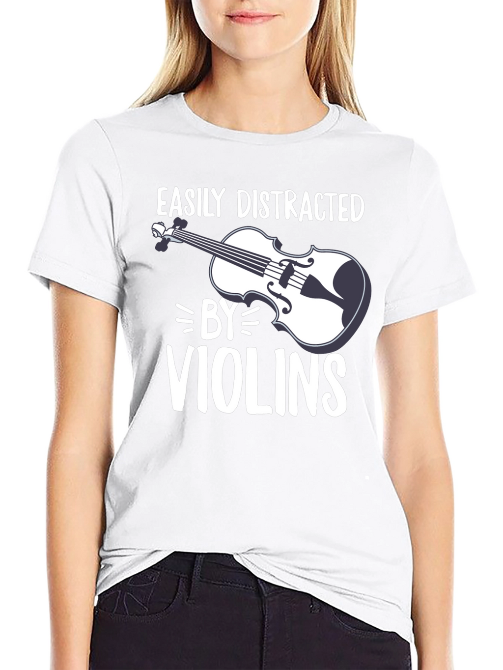 Easily Distracted by Violins Graphic Tee