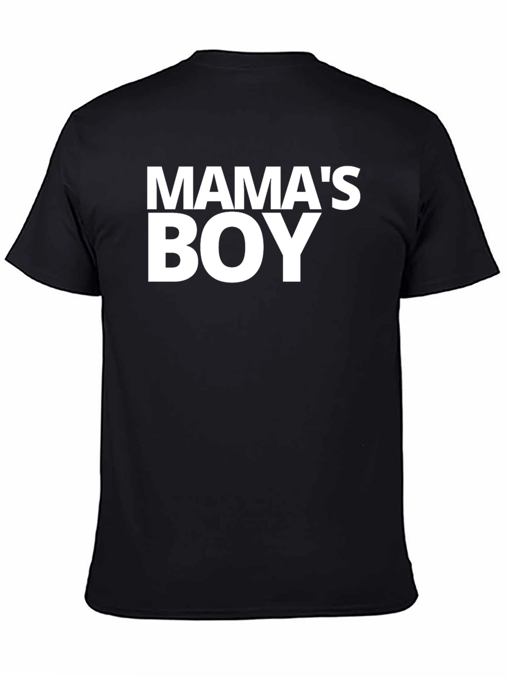 Mamas Boy Black Graphic Tee Shirt