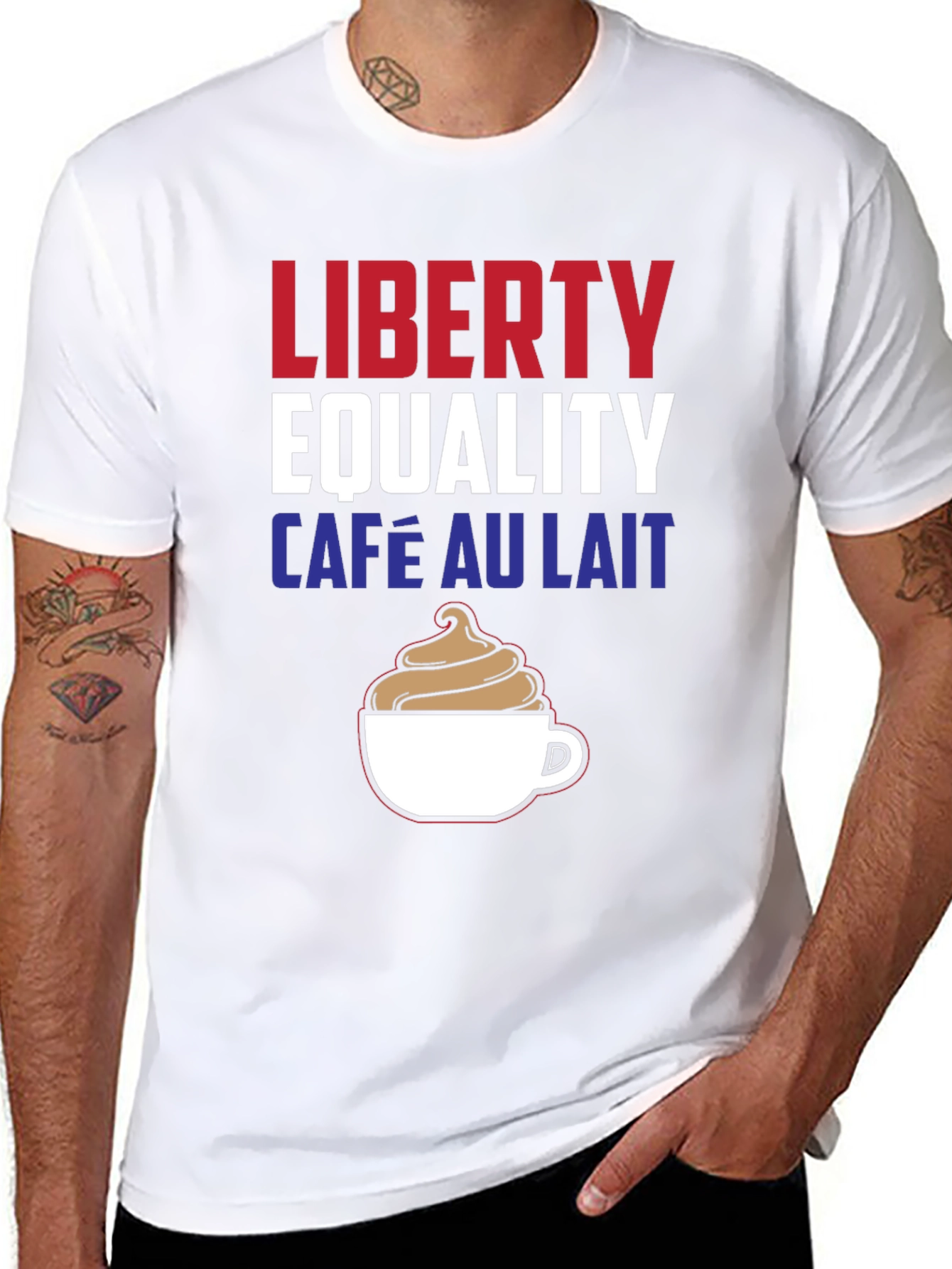 Liberty Equality Café Au Lait T-Shirt