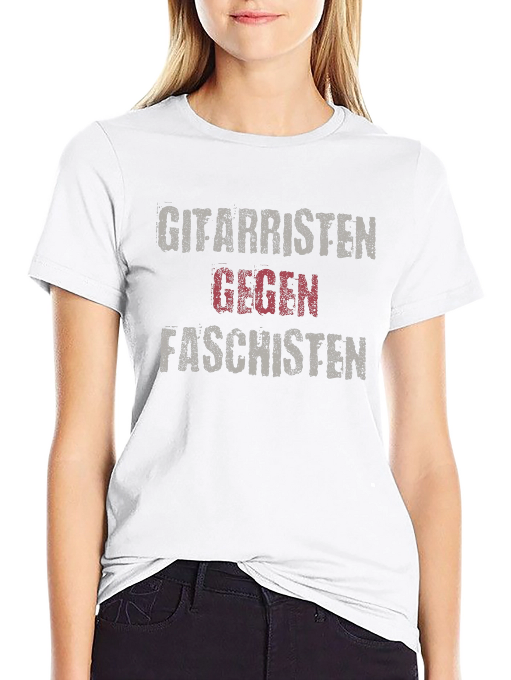 Gitarristen Gegen Faschisten Black Graphic Tee