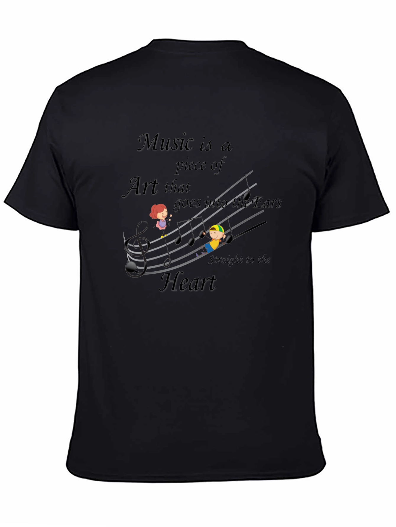 Music Art T-Shirt - Straight to the Heart Tee