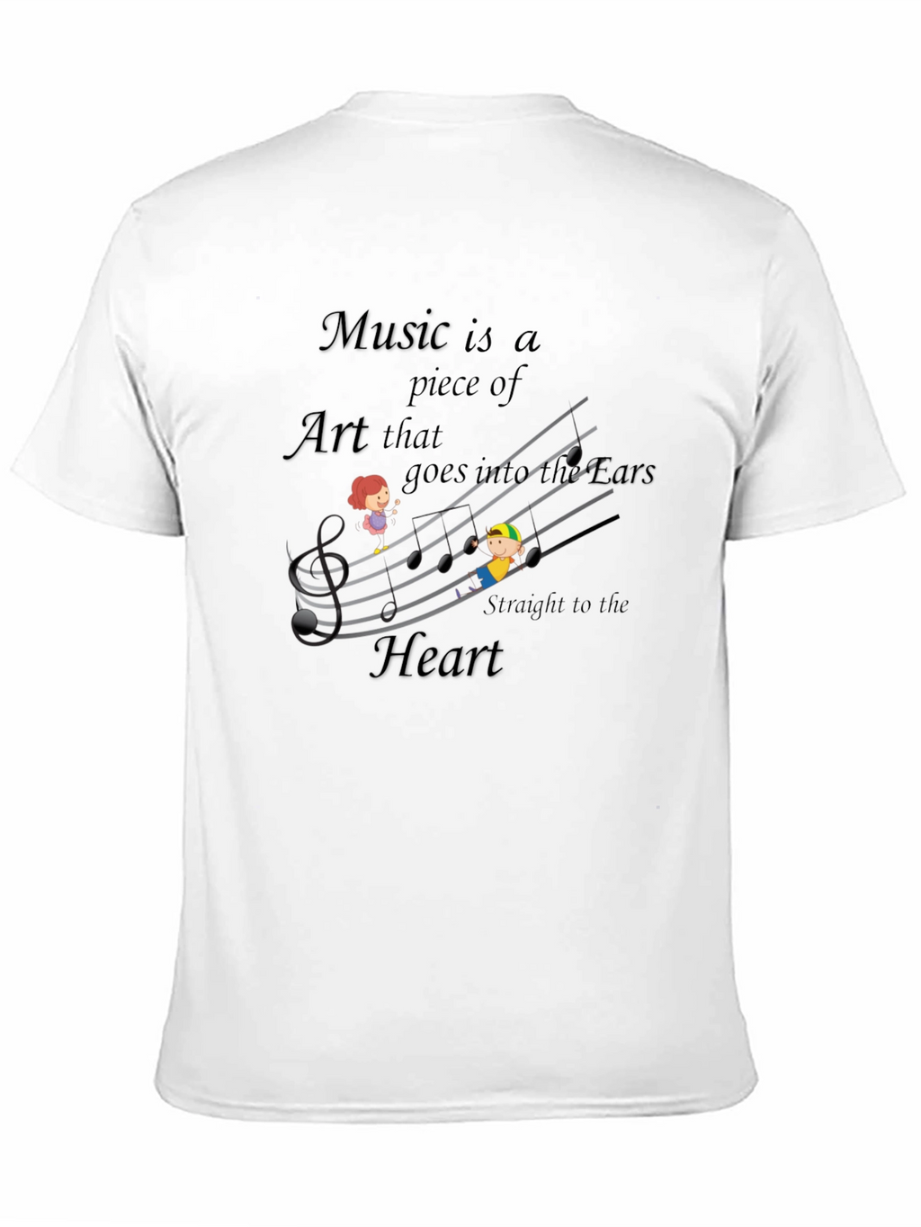 Music Art T-Shirt - Straight to the Heart Tee