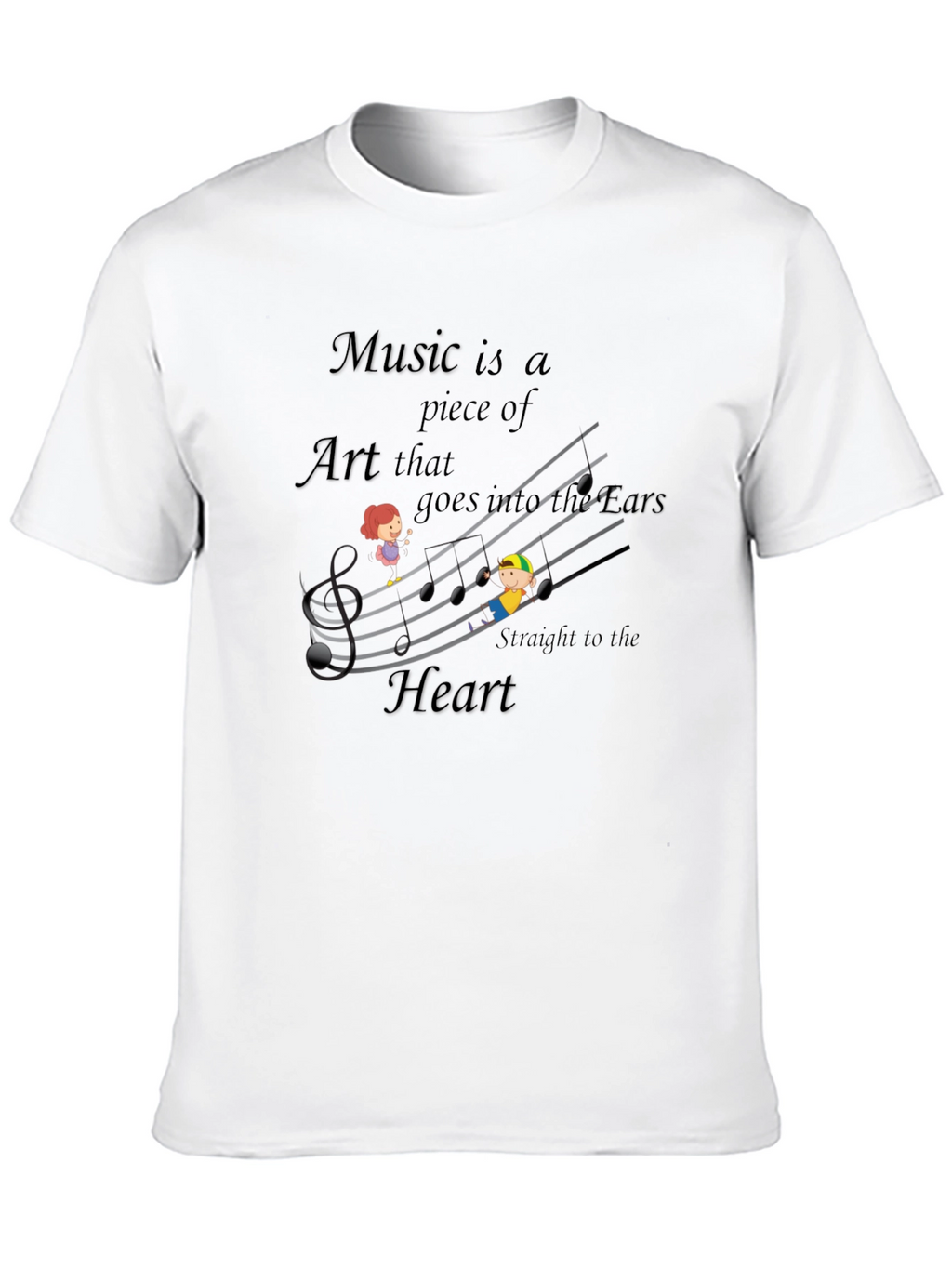 Music Art T-Shirt - Straight to the Heart Tee