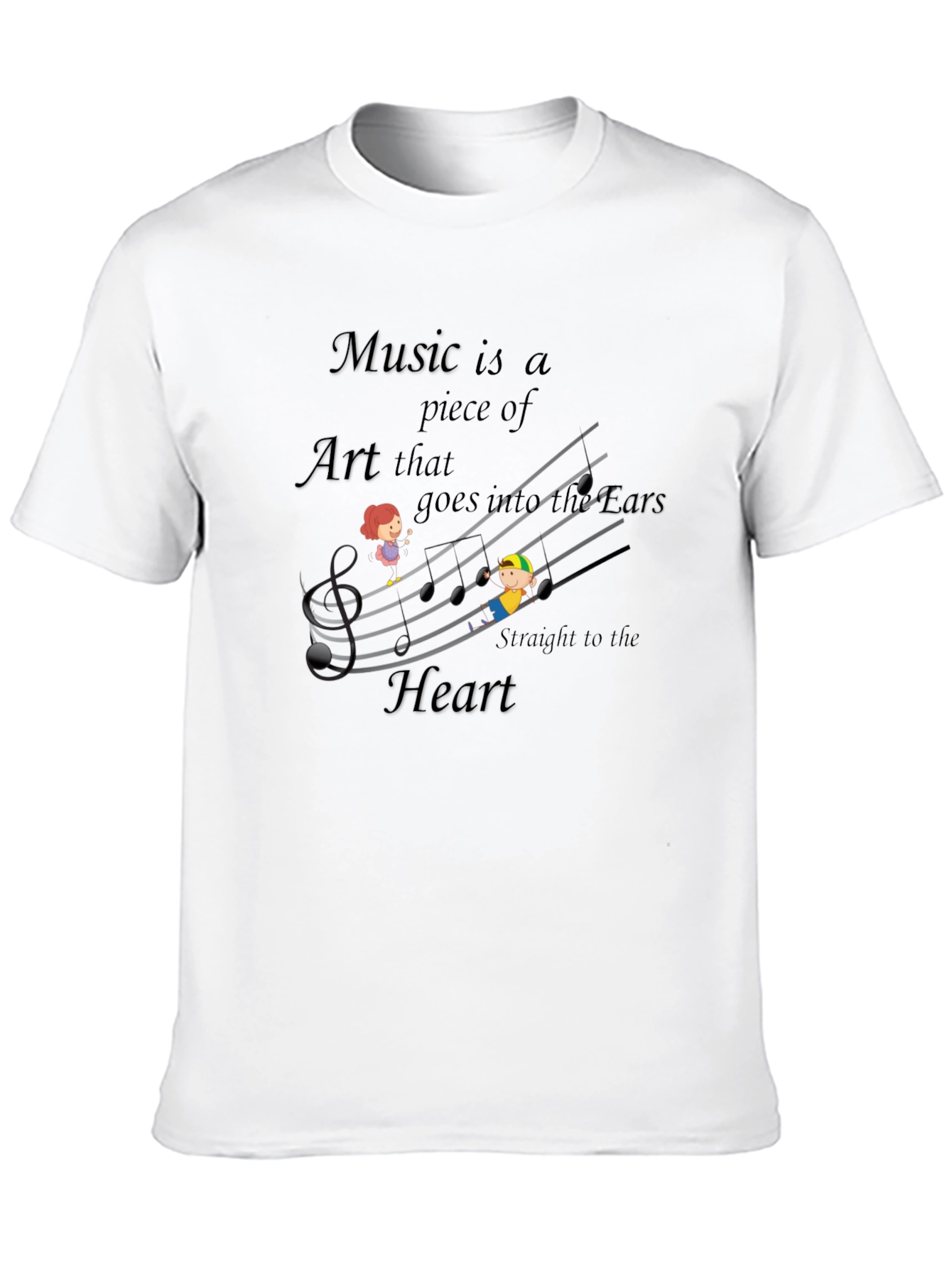 Music Art T-Shirt - Straight to the Heart Tee
