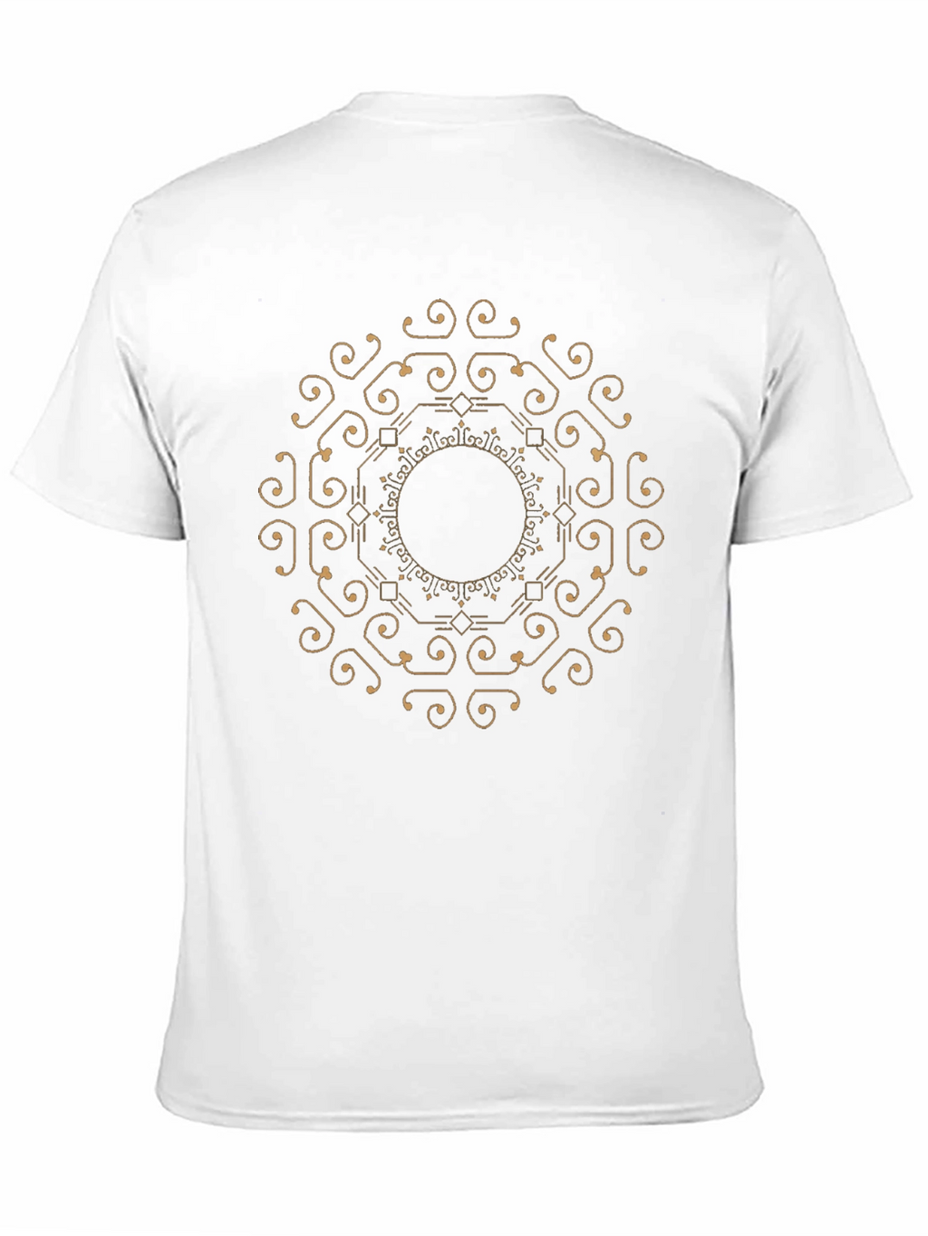Geometric Mandala Graphic Tee - Stylish Black T-Shirt