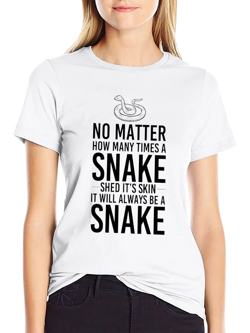 Snake Shedding Skin Graphic T-Shirt