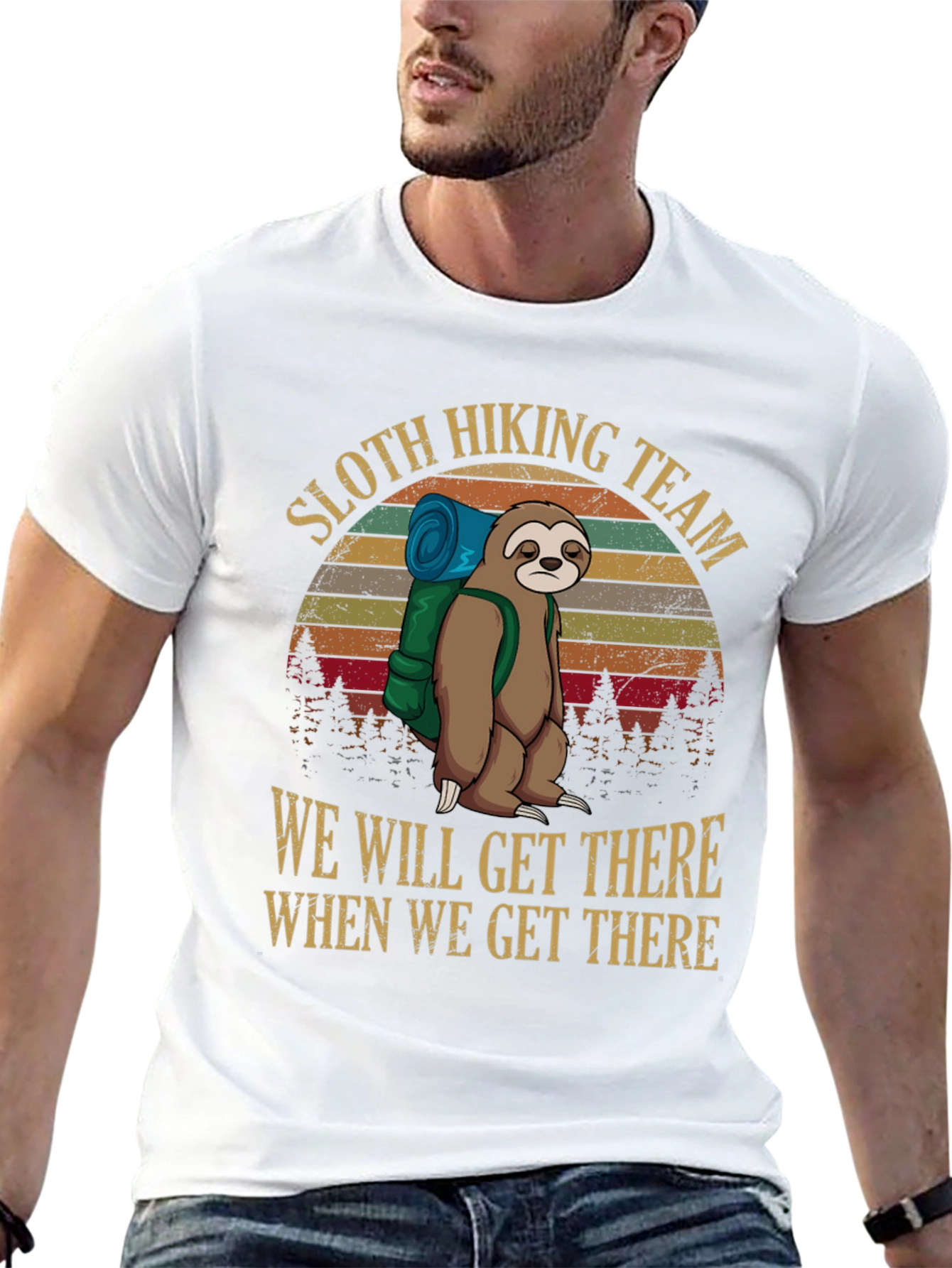Sloth Hiking Team T-Shirt - We Will Get There