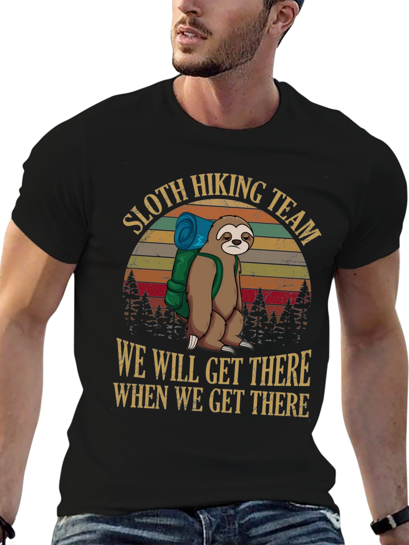 Sloth Hiking Team T-Shirt - We Will Get There