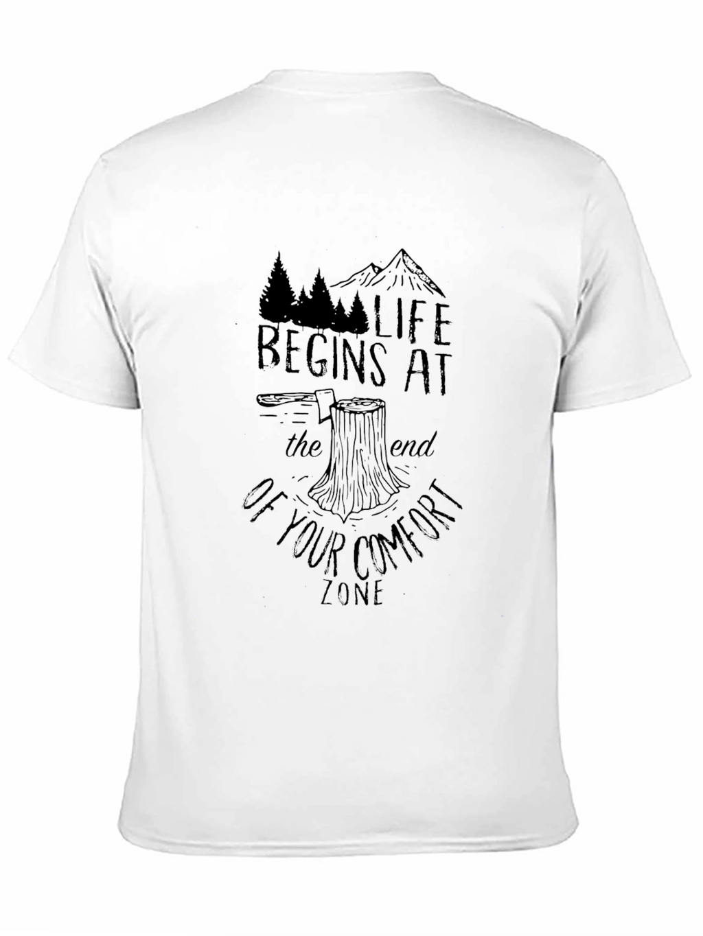 Adventure Seeker Black Graphic T-Shirt