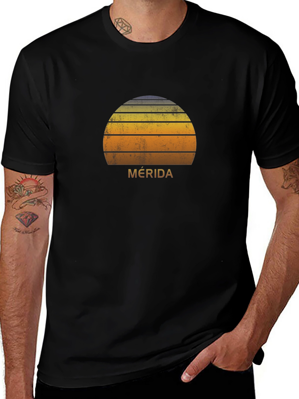 Merida Sunset Graphic Tee - Retro Style T-Shirt