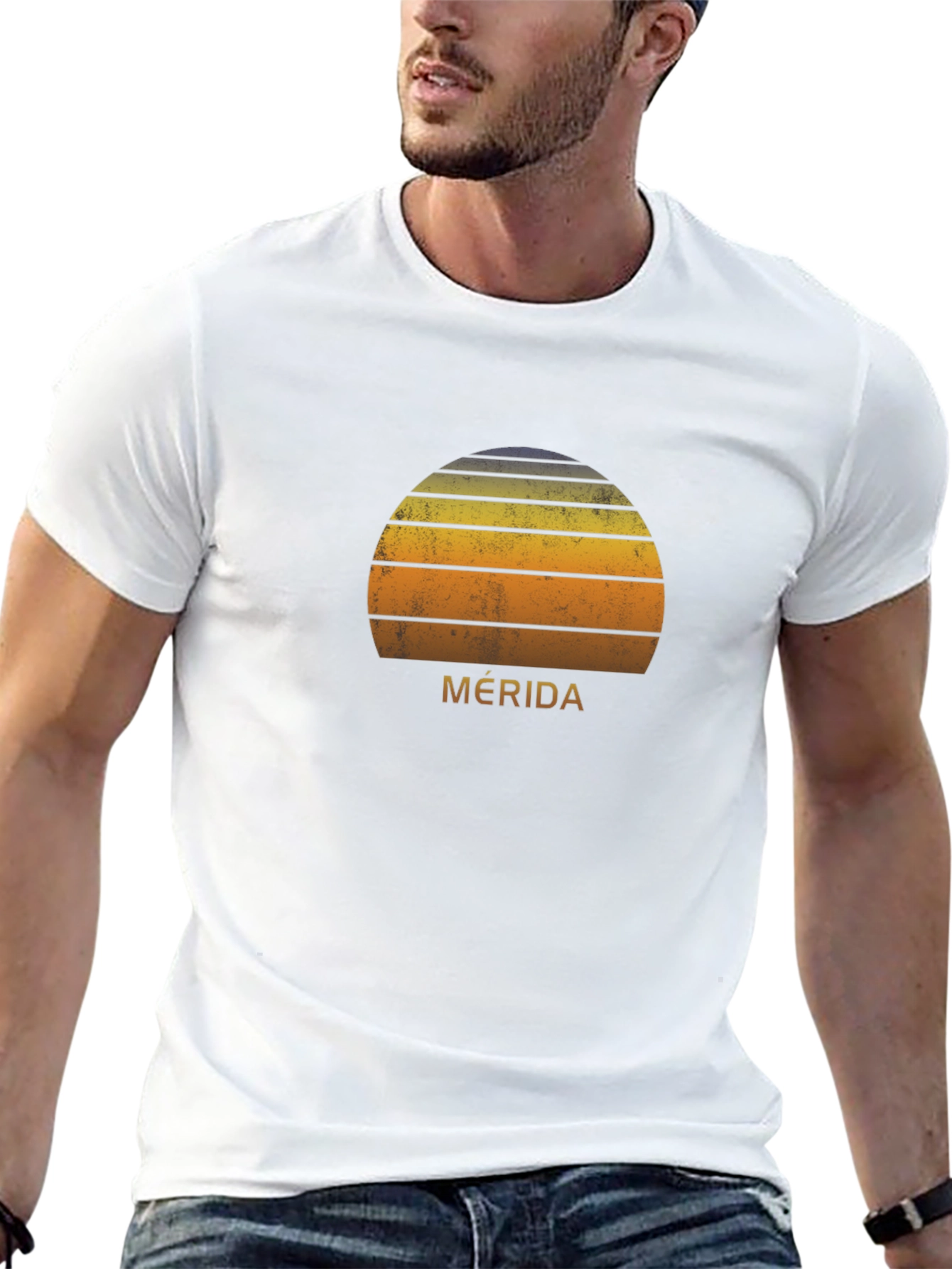 Merida Sunset Graphic Tee - Retro Style T-Shirt