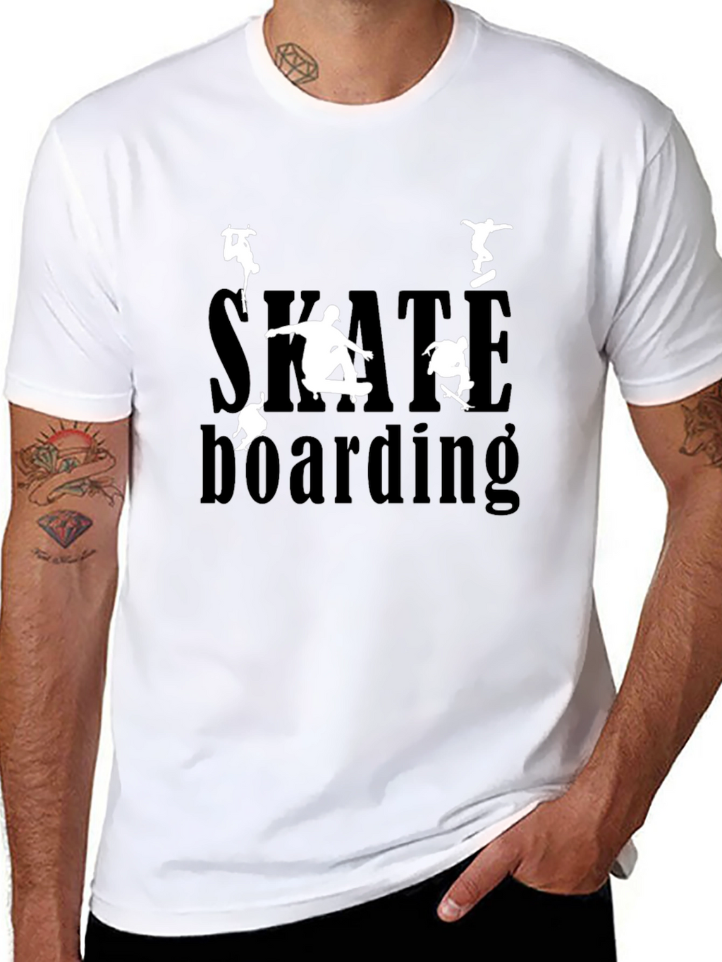 Skateboarding Graphic T-Shirt - Cool Casual Tee