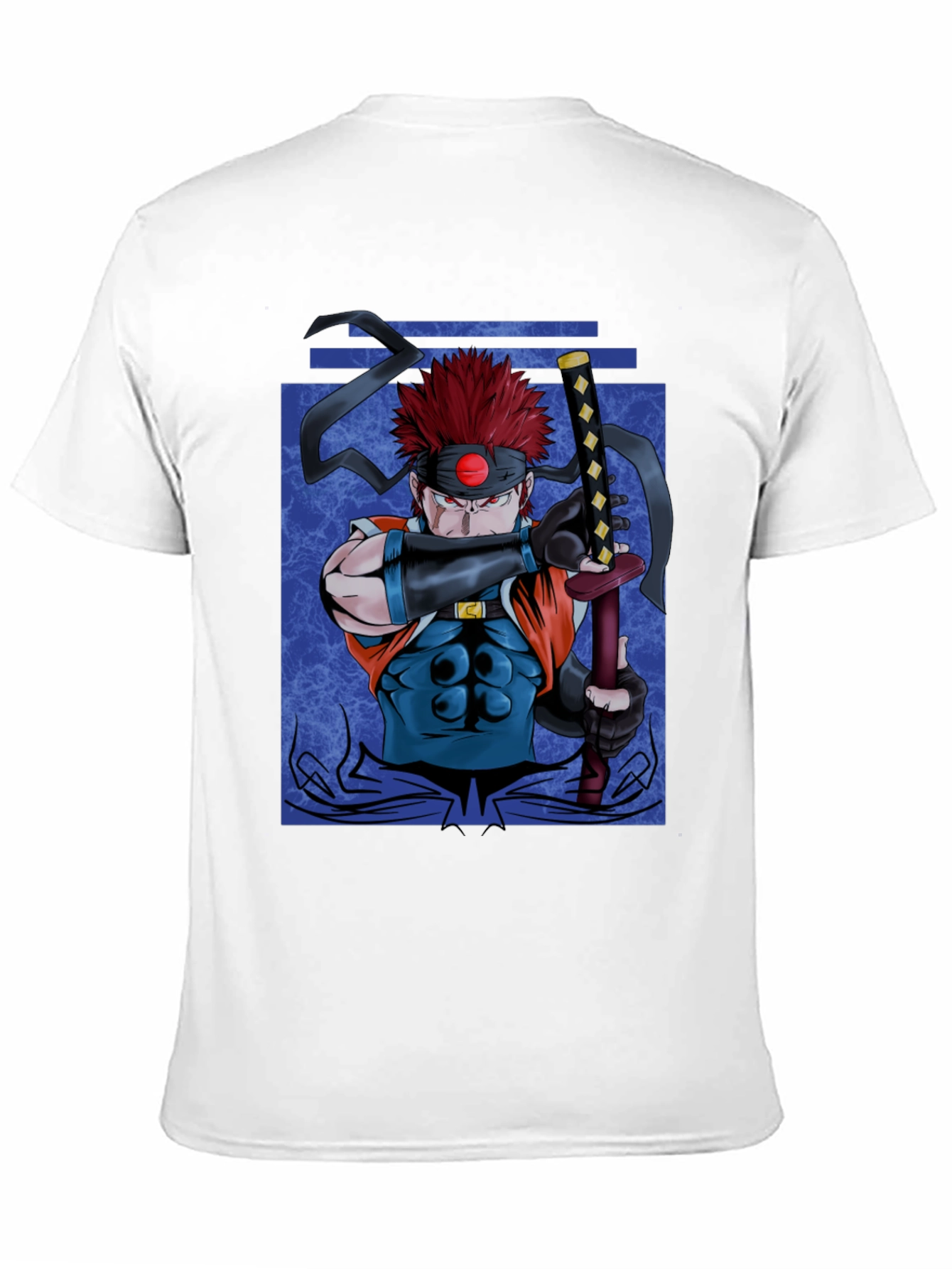 Samurai Warrior Graphic Black T-Shirt