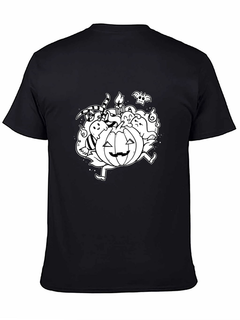 Halloween Pumpkin Doodle Graphic T-Shirt