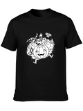 Halloween Pumpkin Doodle Graphic T-Shirt