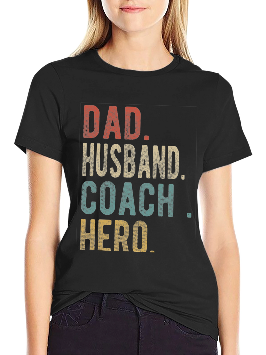 Dad Husband Coach Hero Graphic Tee
