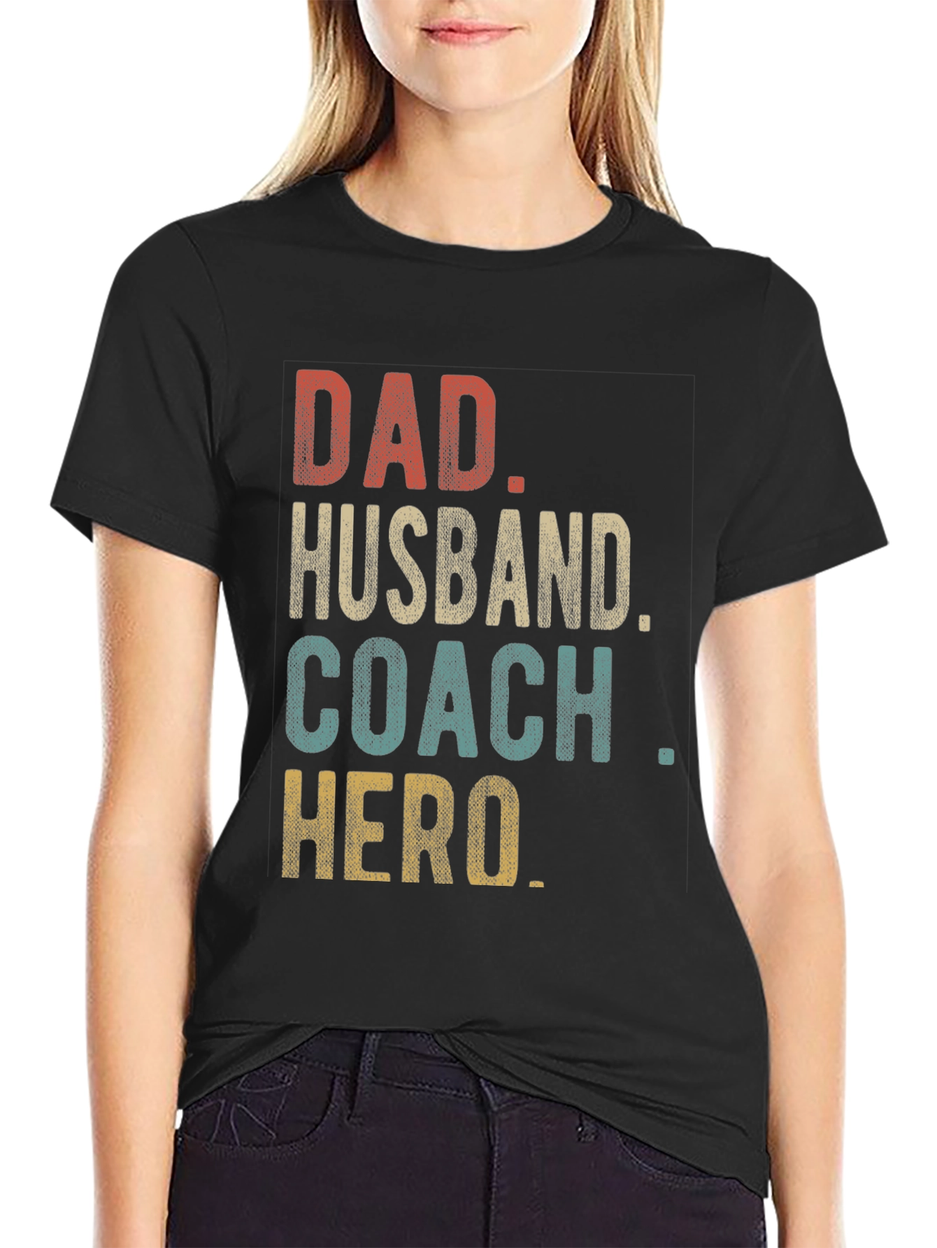 Dad Husband Coach Hero Graphic Tee