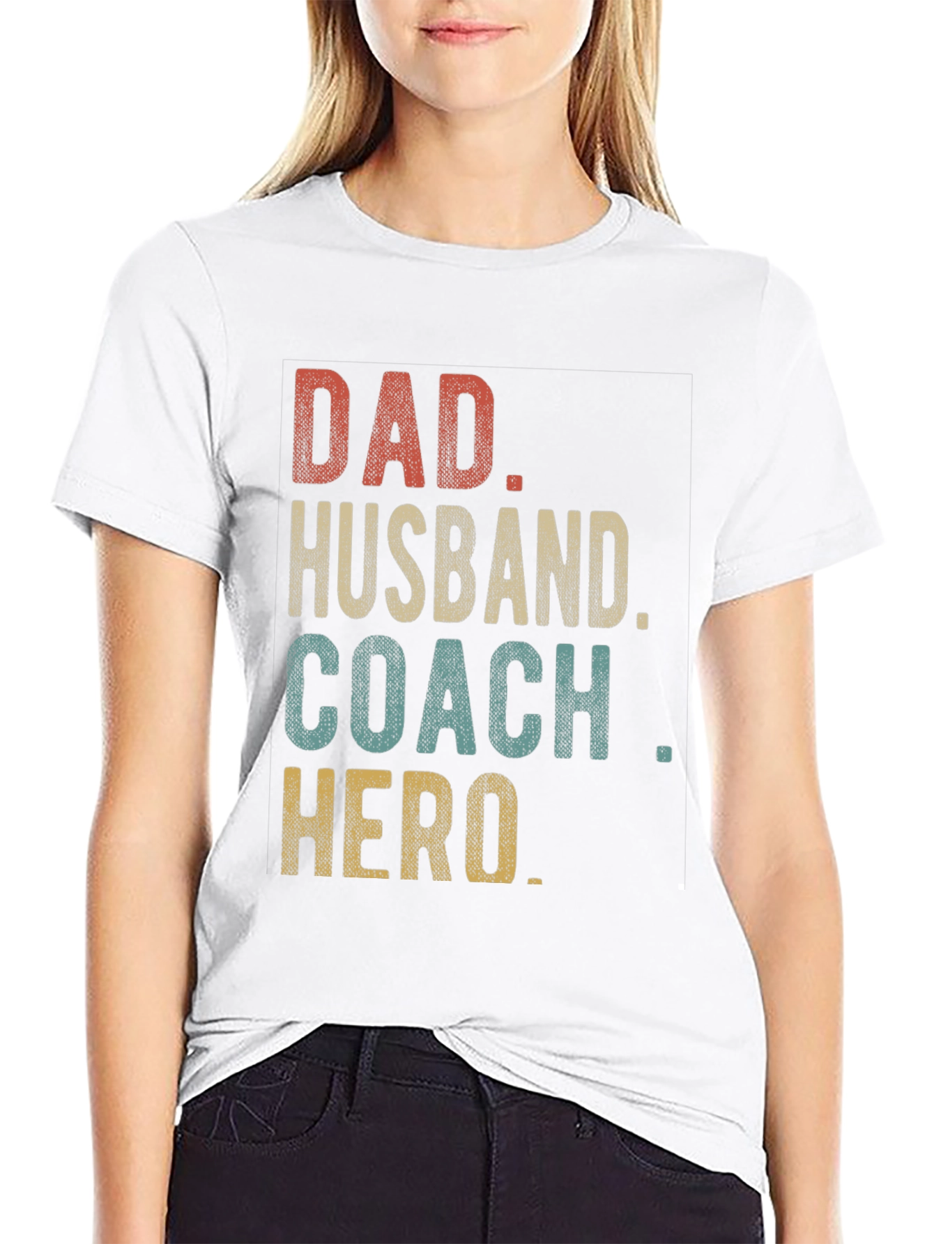 Dad Husband Coach Hero Graphic Tee