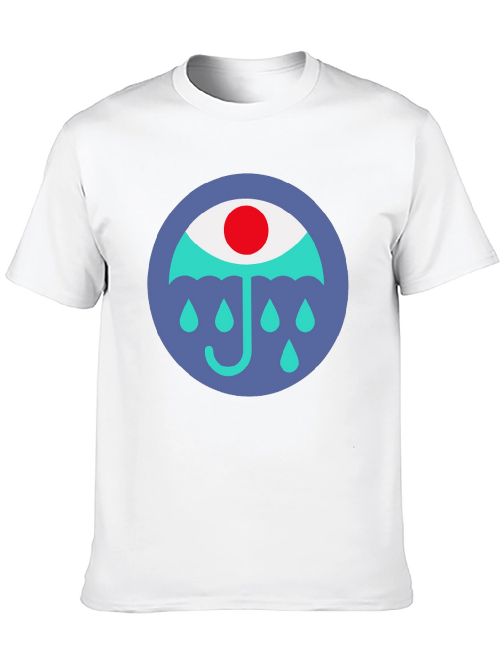 Eye Umbrella Graphic Black T-Shirt
