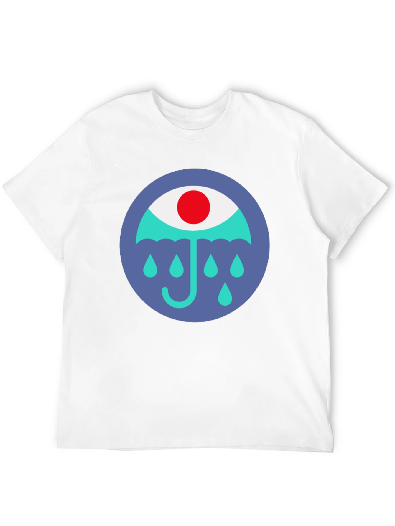 Eye Umbrella Graphic Black T-Shirt