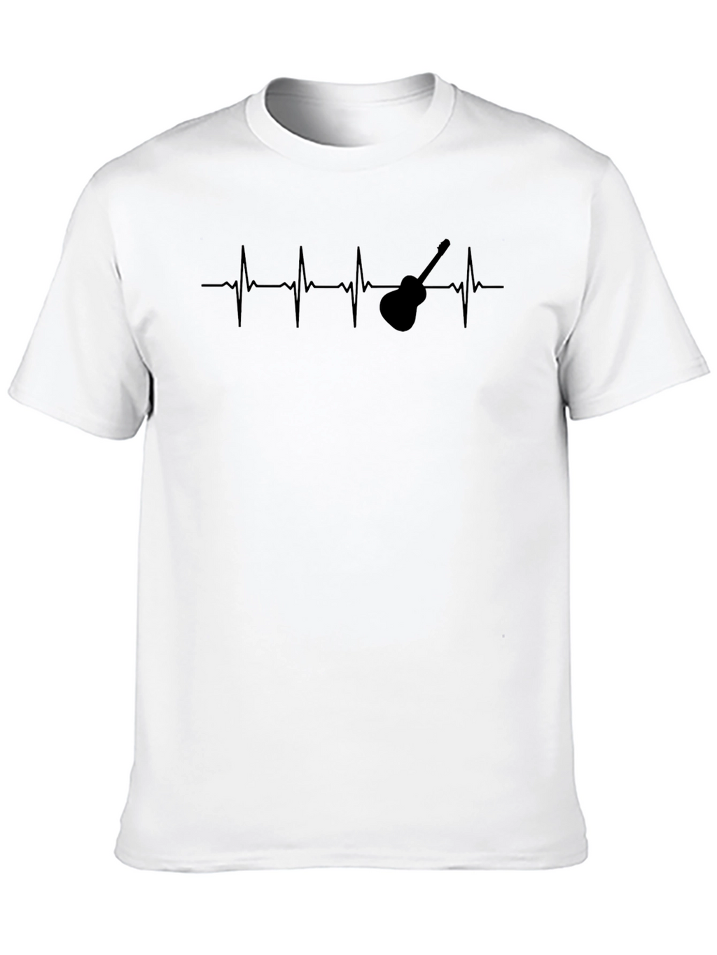 Guitar Heartbeat T-Shirt - Music Lover Tee