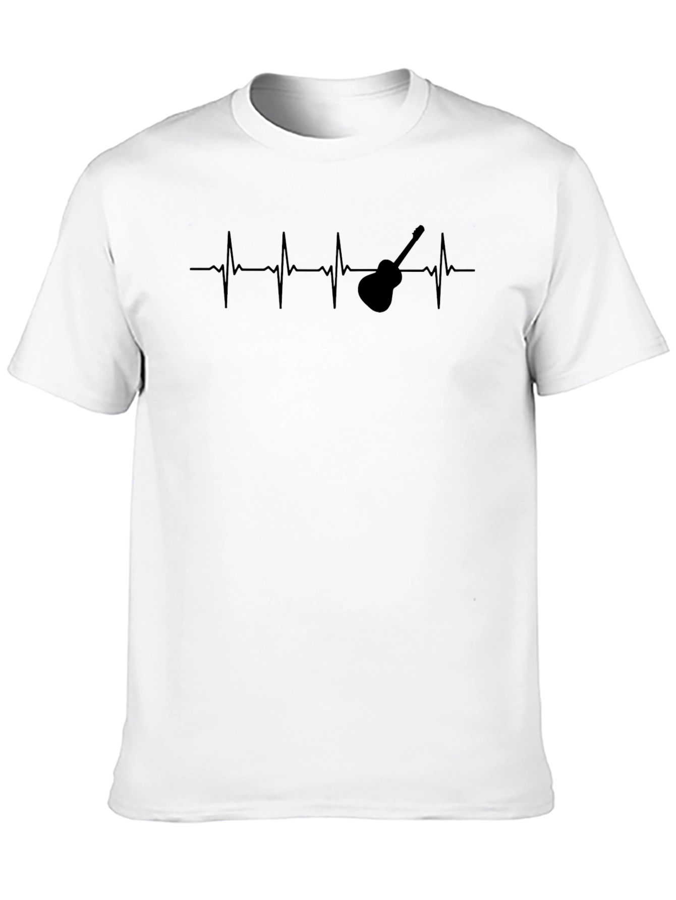 Guitar Heartbeat T-Shirt - Music Lover Tee