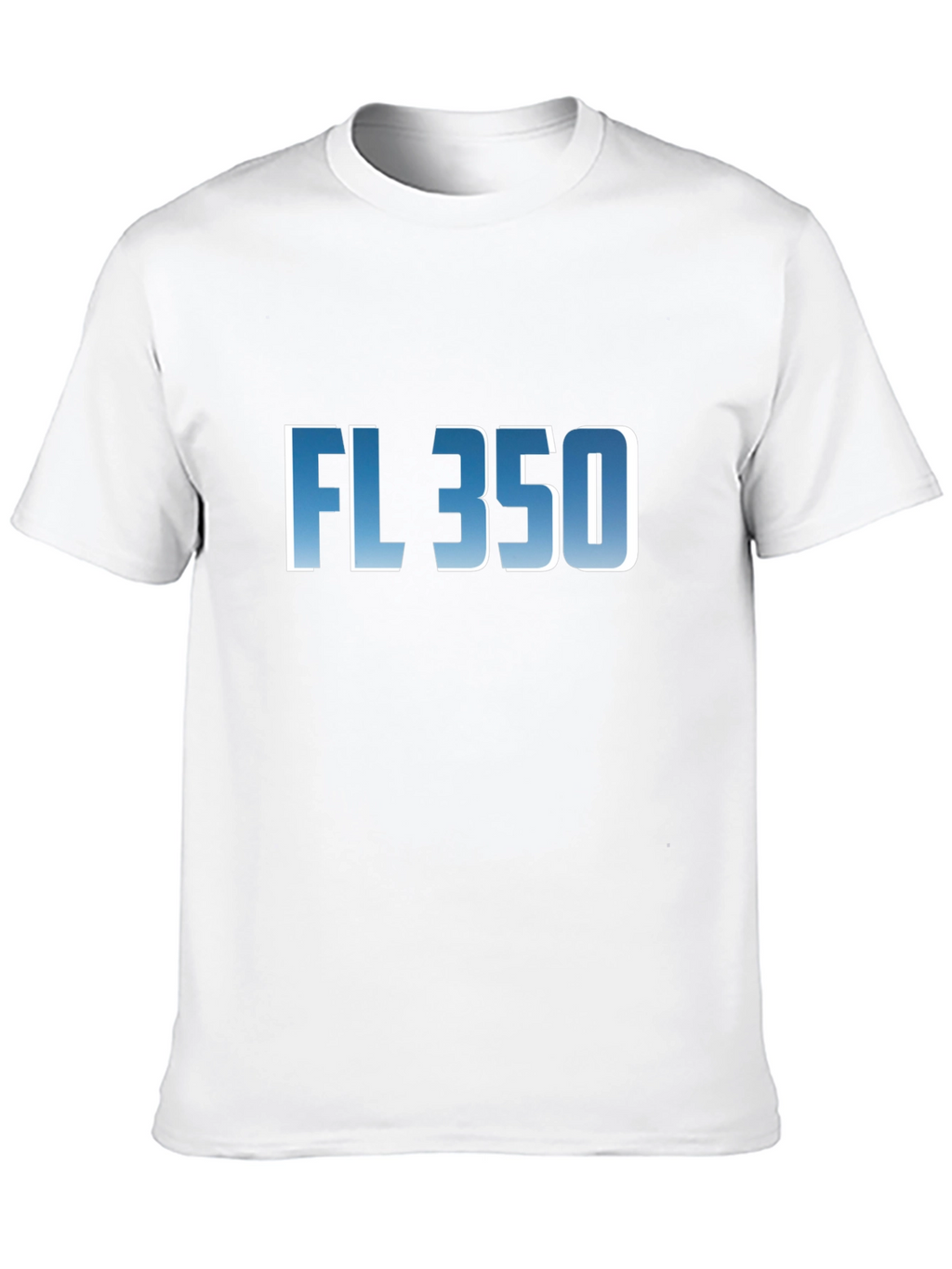 FL 350 Graphic T-Shirt - Cool Blue Fade Design