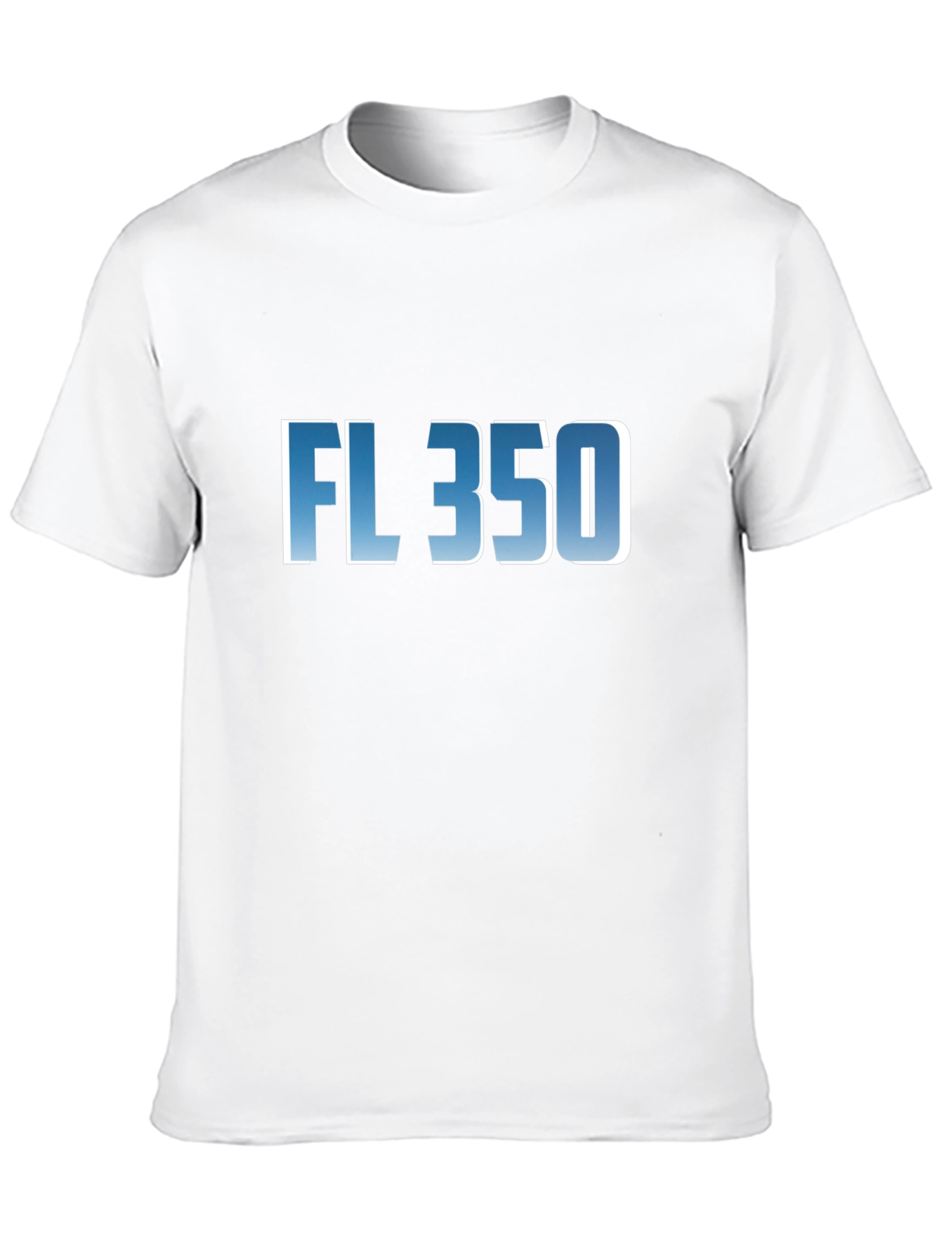 FL 350 Graphic T-Shirt - Cool Blue Fade Design