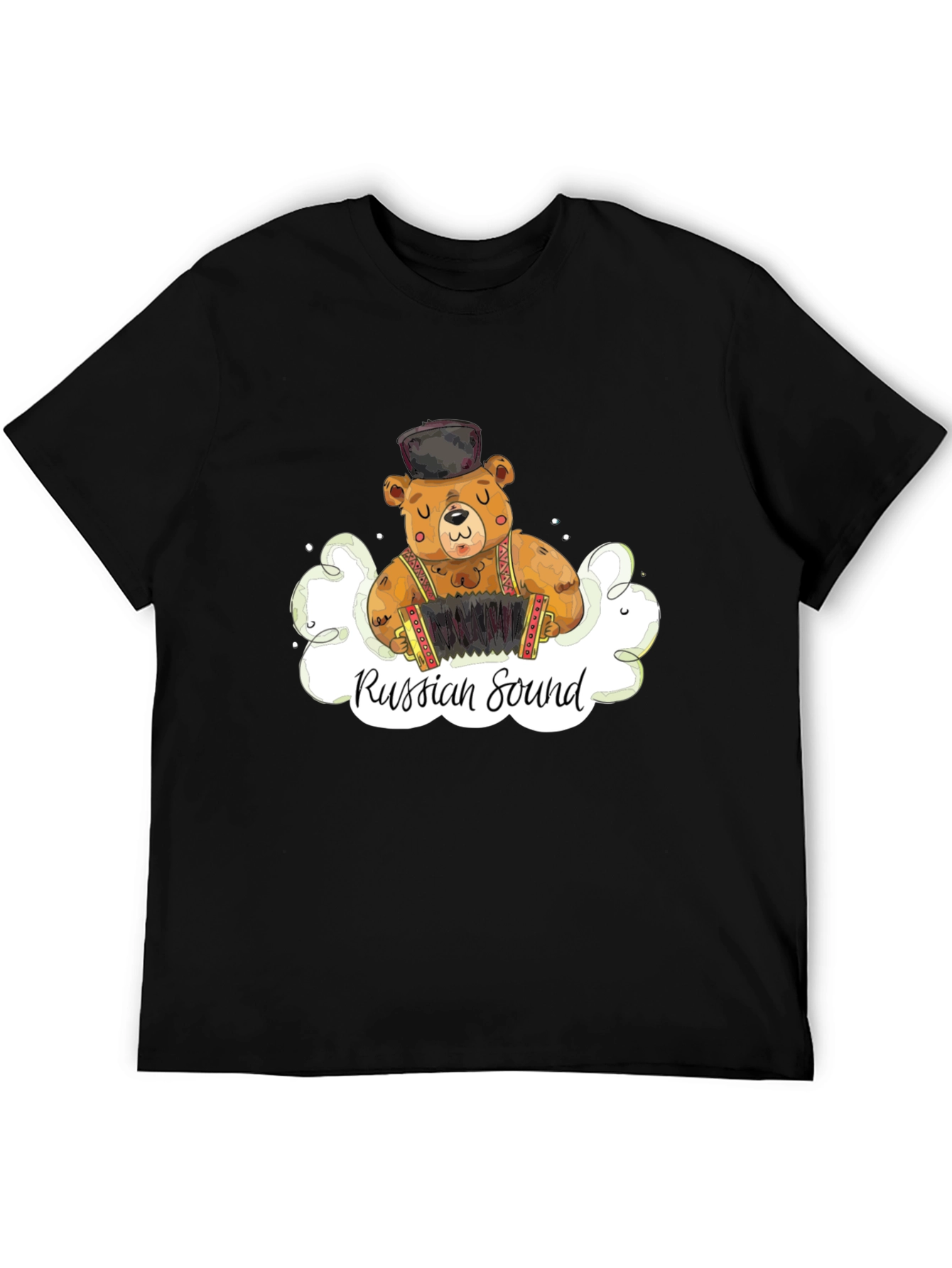 Russian Sound Bear Graphic T-Shirt