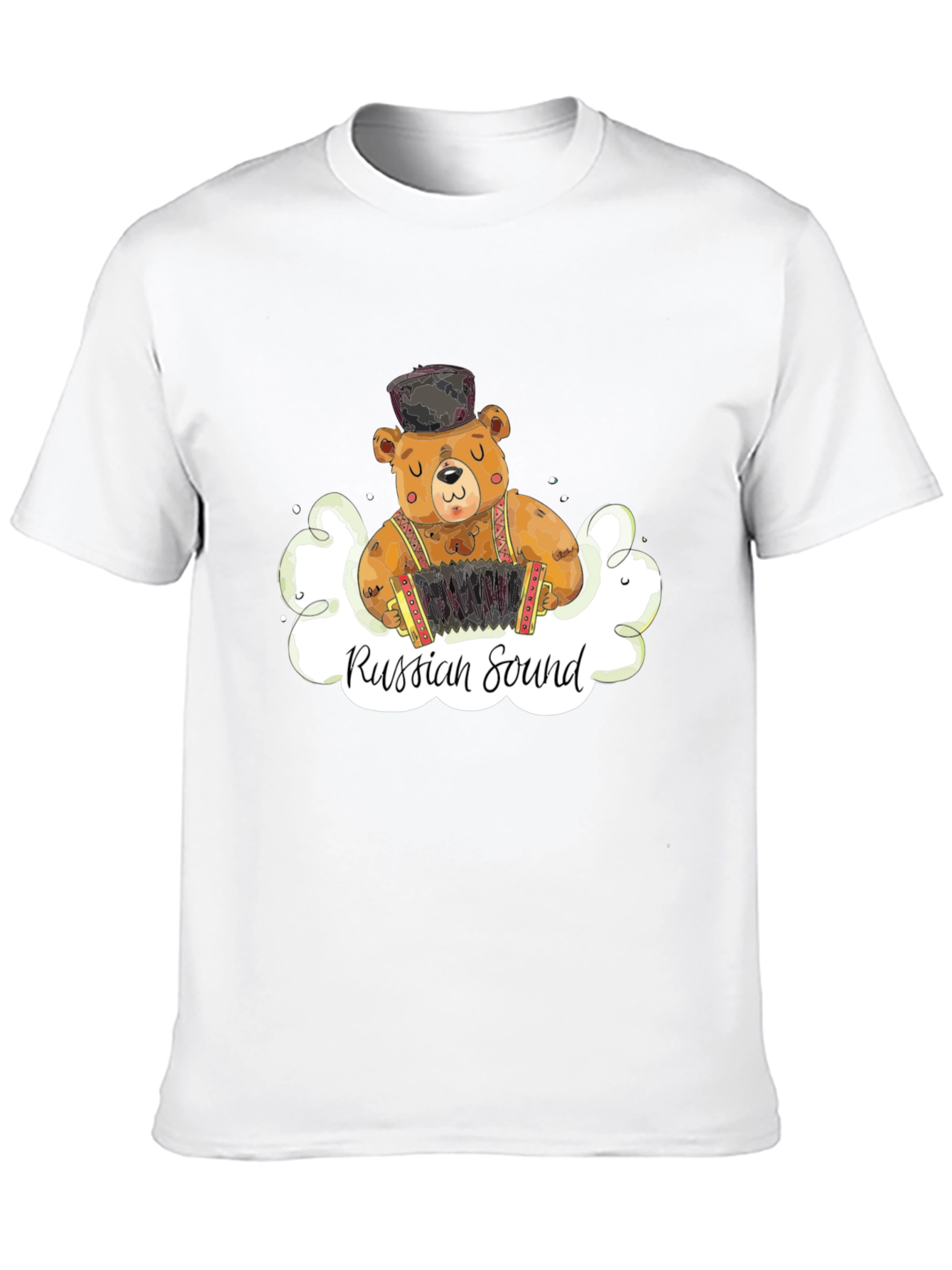 Russian Sound Bear Graphic T-Shirt