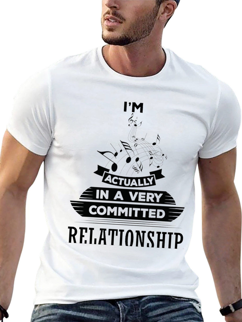 Committed Relationship Music Graphic T-Shirt