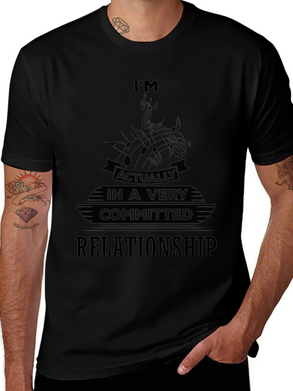 Committed Relationship Music Graphic T-Shirt
