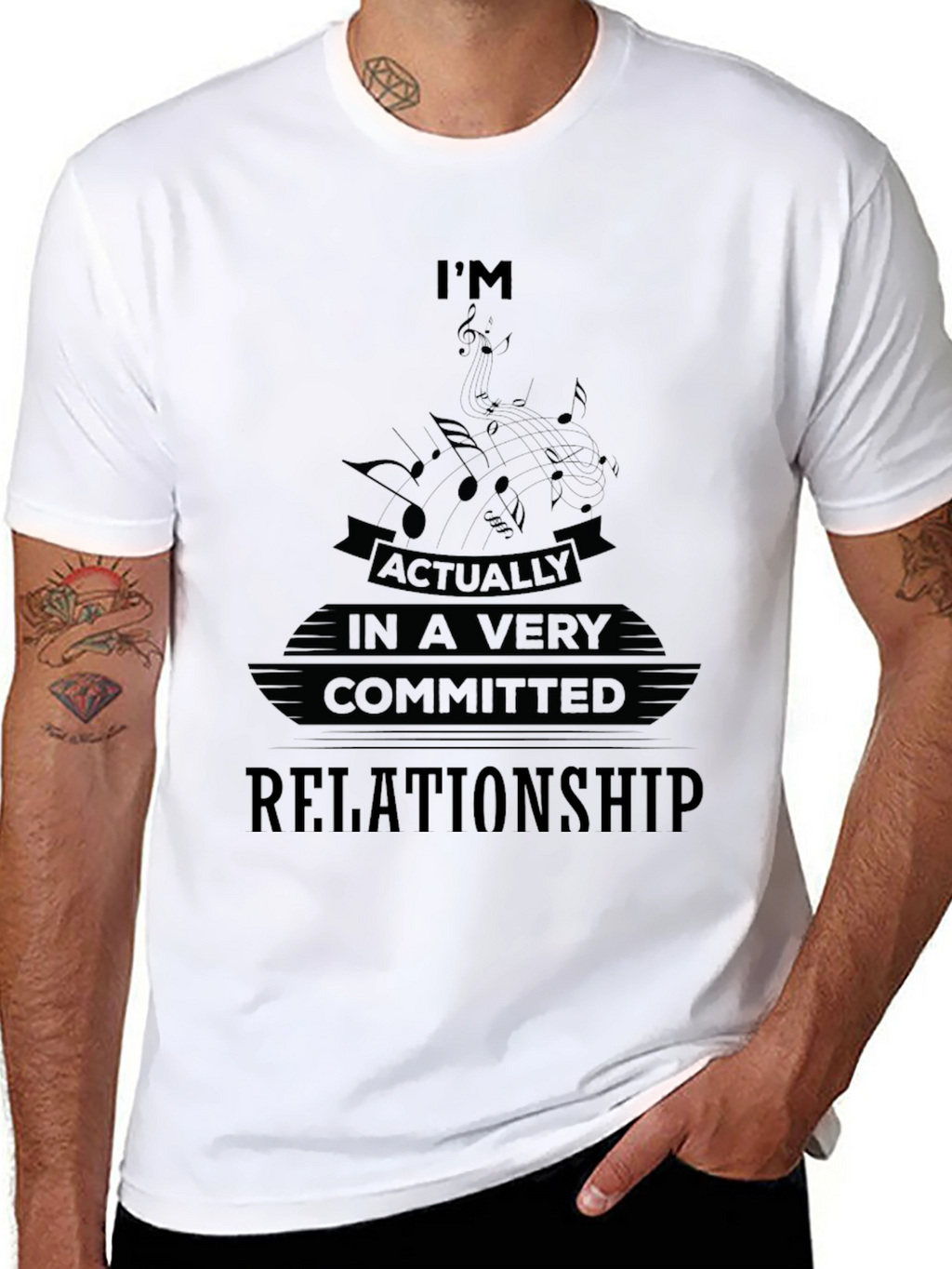 Committed Relationship Music Graphic T-Shirt