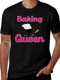 Baking Queen T-Shirt - Stylish Chef Tee