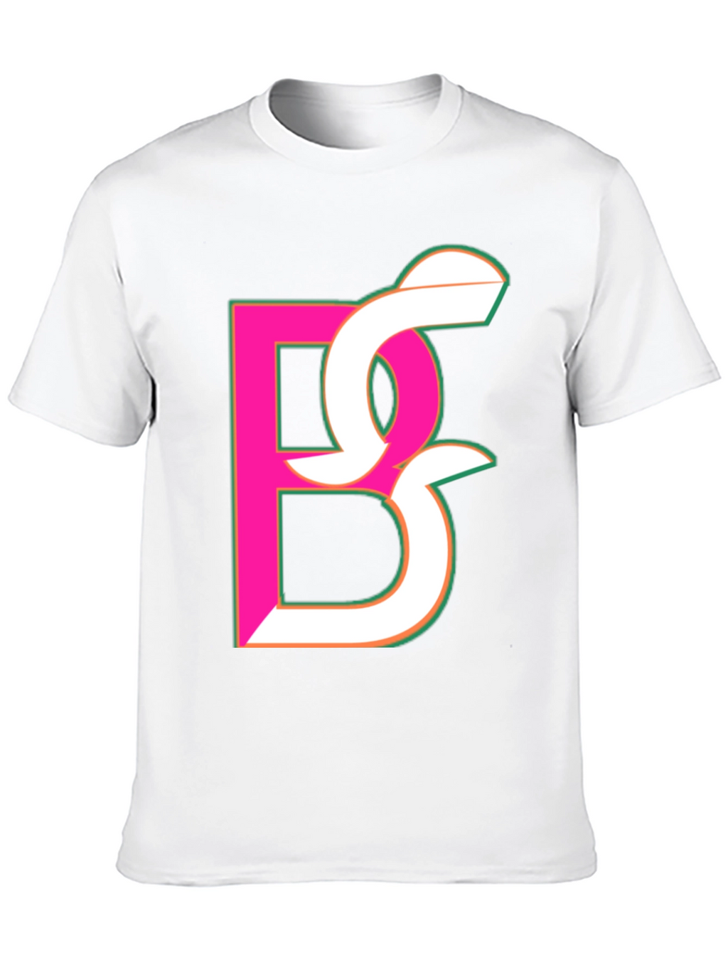 Abstract Initial Black T-Shirt