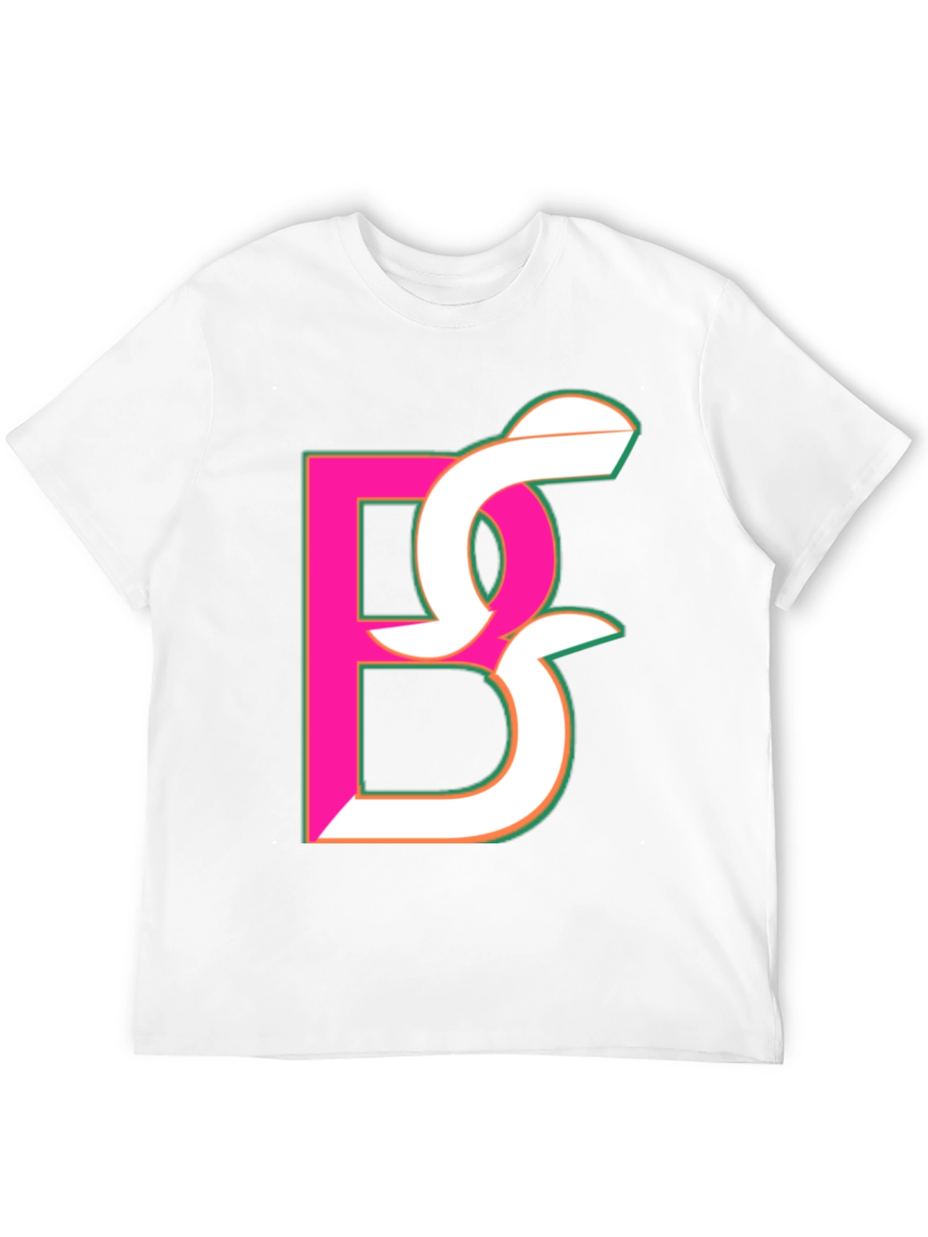 Abstract Initial Black T-Shirt
